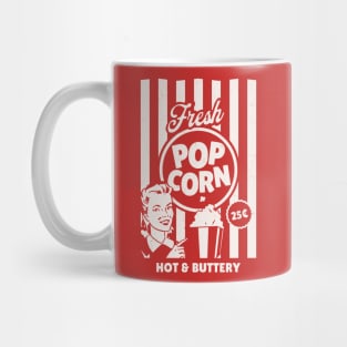 Fresh Popcorn Sign Costume for Halloween Funny Retro Vintage Mug